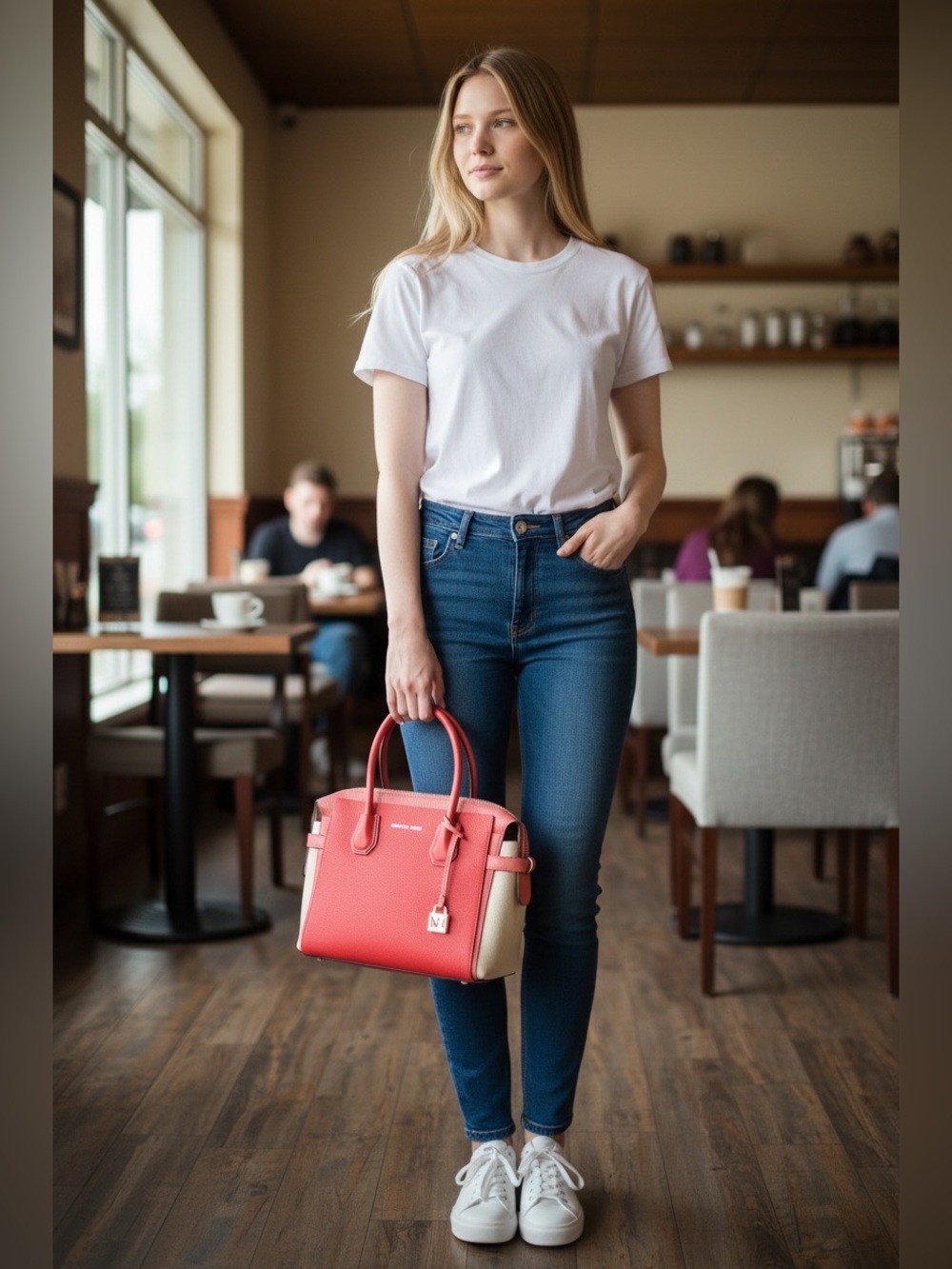 Michael Kors Sea Coral Belted Mercer Satchel- NWT